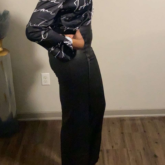 Faux Leather Wideleg Pants - Picture 3 of 3